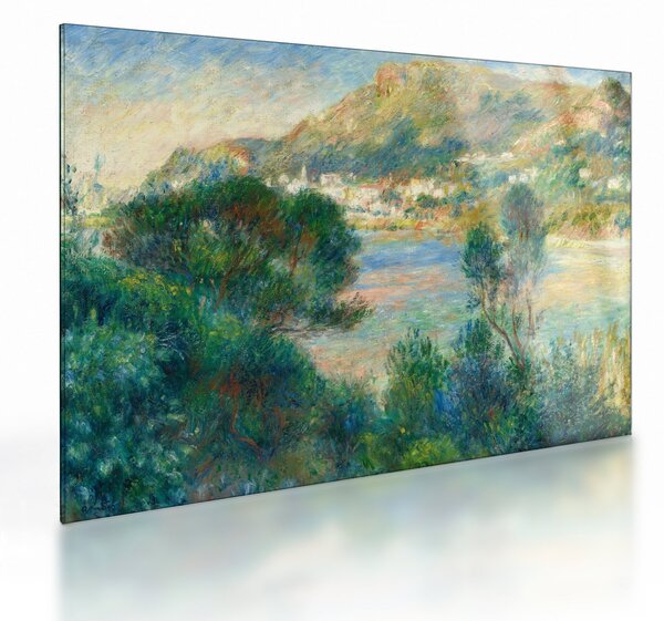 Staklena slika - Auguste Renoir, View of Monte Carlo from Cap Martin, reprodukcije (70x50 cm)