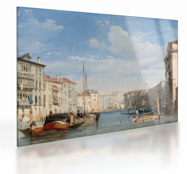 Staklena slika - Richard Parkes Bonington, The Grand Canal, reprodukcije (70x50 cm)