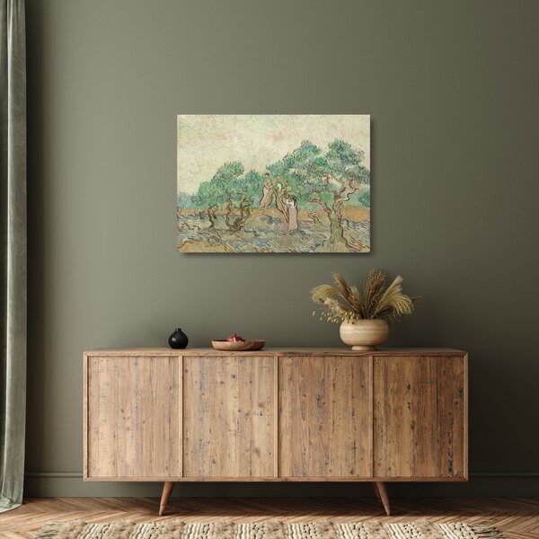 Staklena slika - Vincent van Gogh, The Olive Orchard, reprodukcije (70x50 cm)