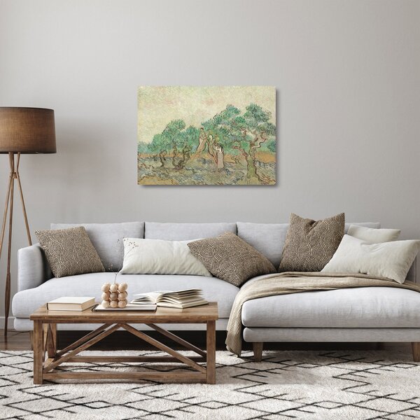 Staklena slika - Vincent van Gogh, The Olive Orchard, reprodukcije (70x50 cm)