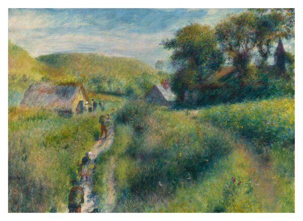 Staklena slika - Auguste Renoir, The Mussel Harvest, reprodukcije (70x50 cm)