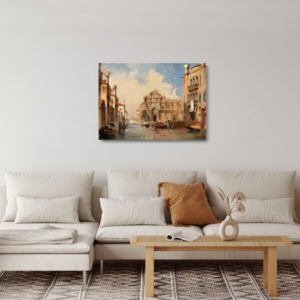 Staklena slika - Jules-Romain Joyant, The Scuola di San Marco, Venice, reprodukcije (70x50 cm)