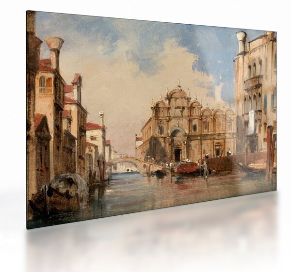 Staklena slika - Jules-Romain Joyant, The Scuola di San Marco, Venice, reprodukcije (70x50 cm)
