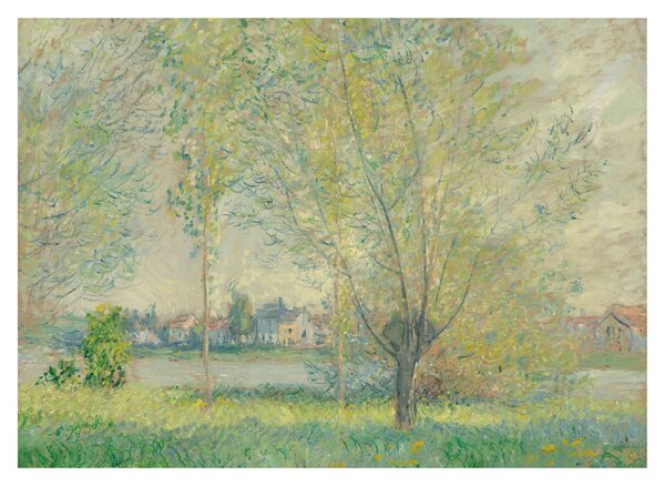 Staklena slika - Claude Monet, The Willows, reprodukcije (70x50 cm)