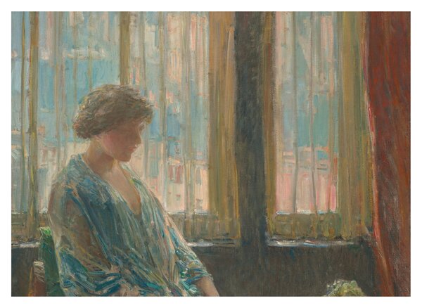 Staklena slika - Childe Hassam, The New York Window, reprodukcije (70x50 cm)
