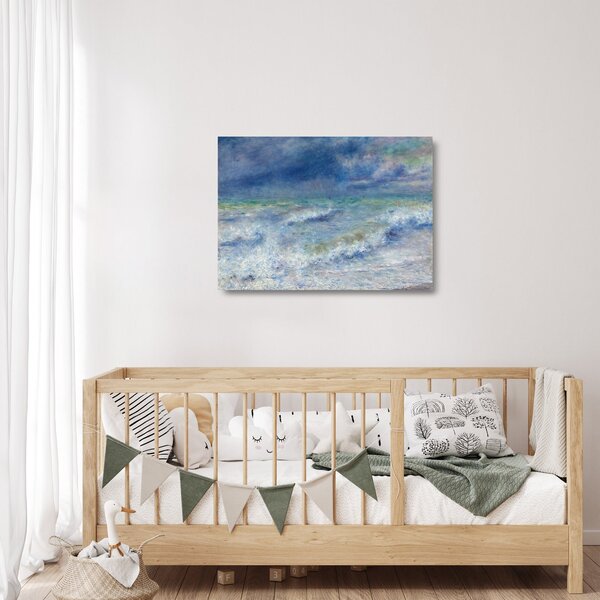 Staklena slika - Pierre-Auguste Renoir, Seascape, reprodukcije (70x50 cm)