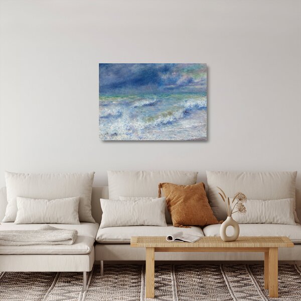 Staklena slika - Pierre-Auguste Renoir, Seascape, reprodukcije (70x50 cm)