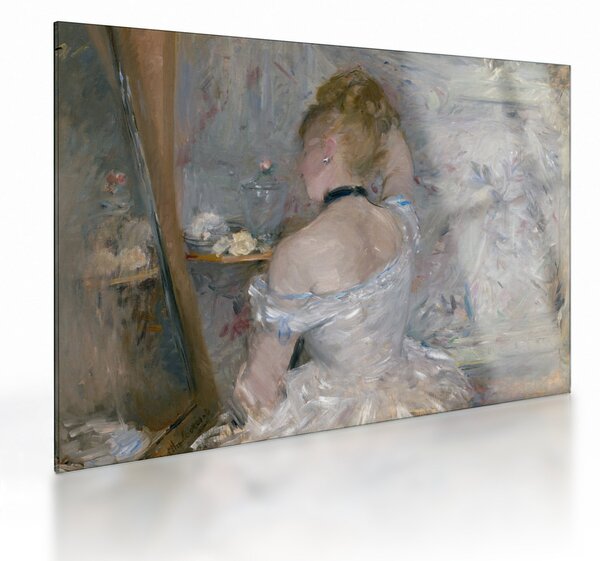 Staklena slika - Berthe Morisot, Woman at Her Toilette, reprodukcije (70x50 cm)