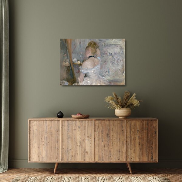 Staklena slika - Berthe Morisot, Woman at Her Toilette, reprodukcije (70x50 cm)