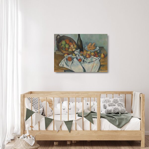 Staklena slika - Paul Cezanne, The Basket of Apples, reprodukcije (70x50 cm)