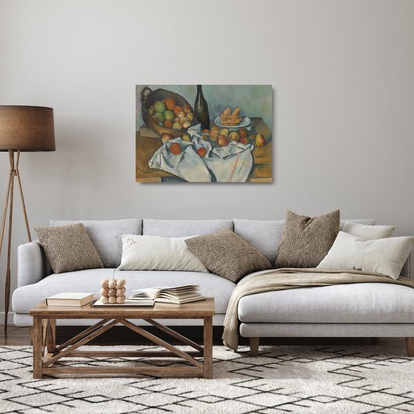 Staklena slika - Paul Cezanne, The Basket of Apples, reprodukcije (70x50 cm)