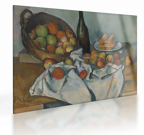 Staklena slika - Paul Cezanne, The Basket of Apples, reprodukcije (70x50 cm)