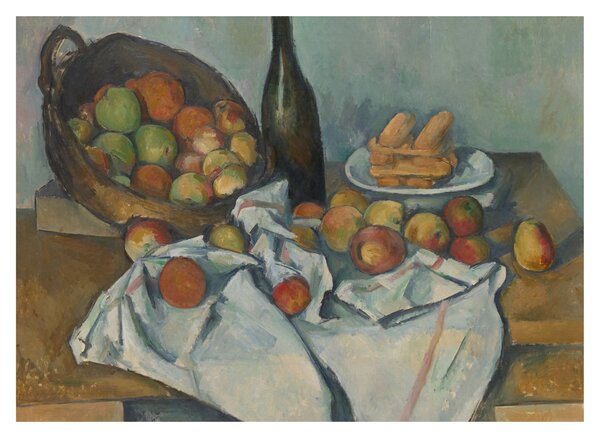 Staklena slika - Paul Cezanne, The Basket of Apples, reprodukcije (70x50 cm)