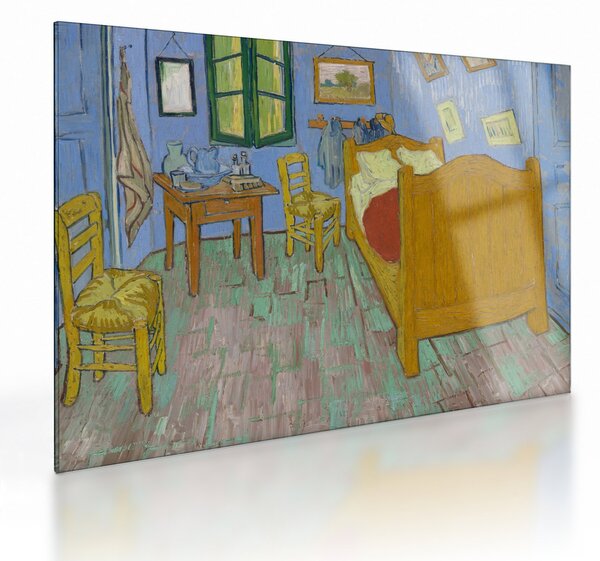 Staklena slika - Vincent van Gogh, The Bedroom, reprodukcije (70x50 cm)