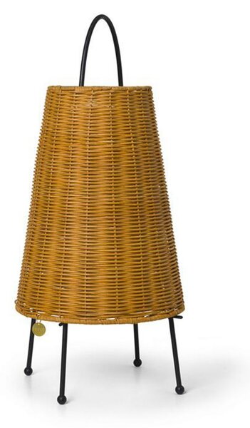 Stolne Lampa ferm LIVING, Porti Braided, prigušiv, Drvo, Dnevna soba, Drvo