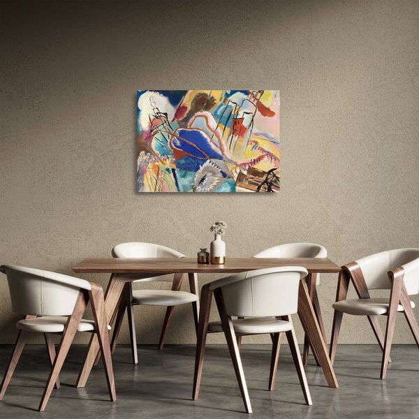 Staklena slika - Vasily Kandinsky, Improvisation No. 30 (Cannons), reprodukcije (70x50 cm)