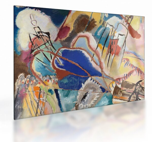 Staklena slika - Vasily Kandinsky, Improvisation No. 30 (Cannons), reprodukcije (70x50 cm)