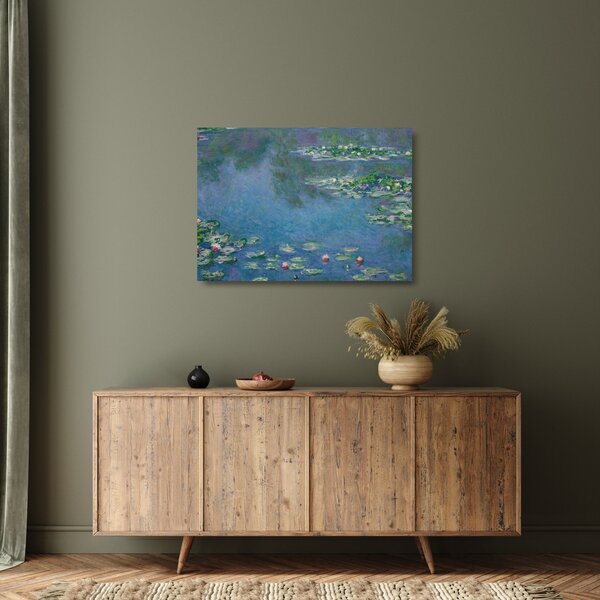 Staklena slika - Claude Monet, Water Lilies, reprodukcije (70x50 cm)