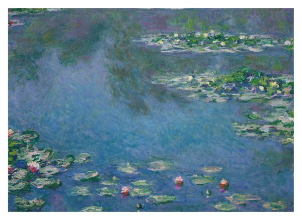 Staklena slika - Claude Monet, Water Lilies, reprodukcije (70x50 cm)