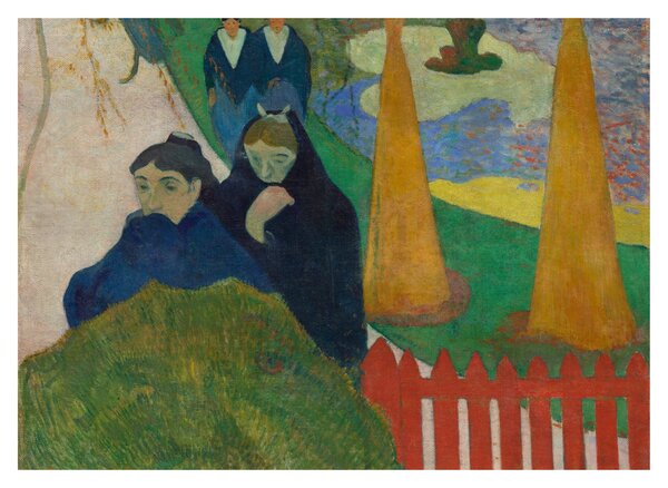 Staklena slika - Paul Gauguin, Arlésiennes (Mistral) , reprodukcije (70x50 cm)