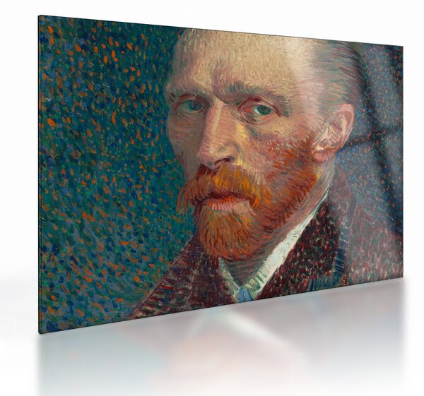 Staklena slika - Vincent van Gogh, Self-Portrait, reprodukcije (70x50 cm)