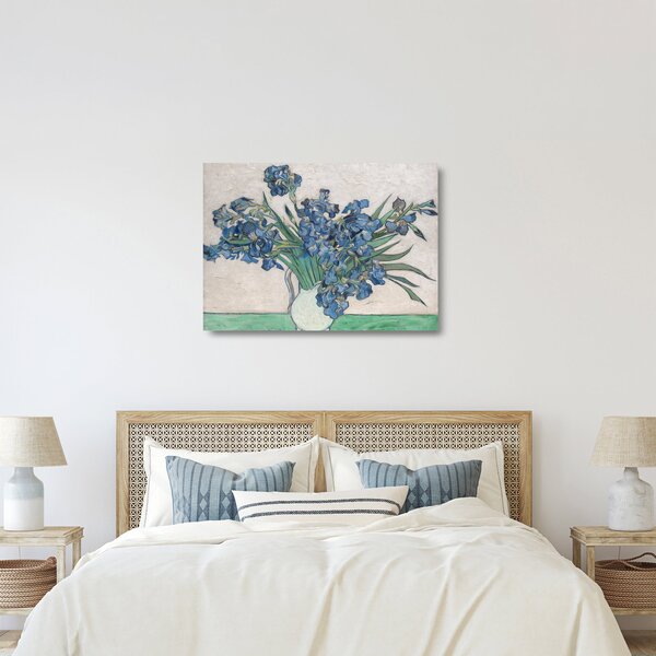Staklena slika - Vincent van Gogh, Irises, reprodukcije (70x50 cm)