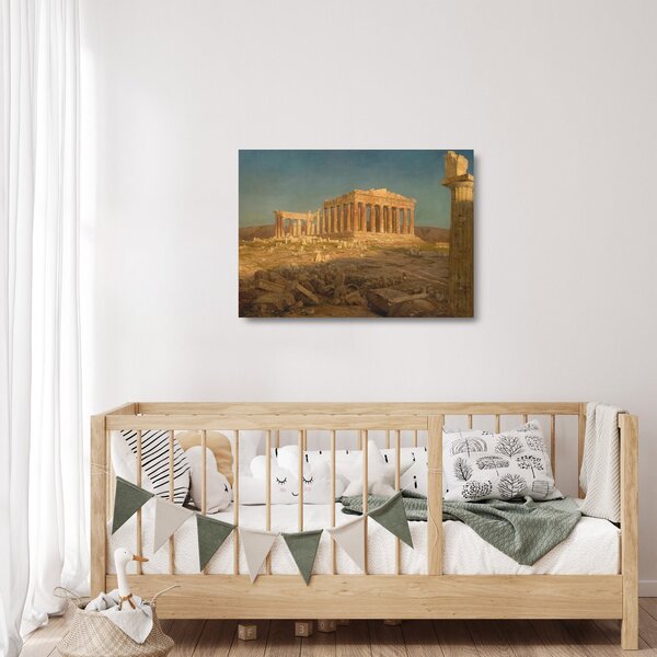 Staklena slika - Frederic Edwin Church, The Parthenon, reprodukcije (70x50 cm)