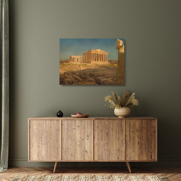 Staklena slika - Frederic Edwin Church, The Parthenon, reprodukcije (70x50 cm)