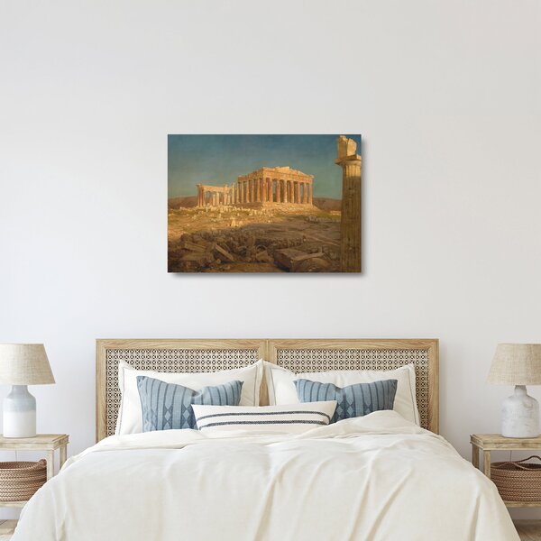 Staklena slika - Frederic Edwin Church, The Parthenon, reprodukcije (70x50 cm)