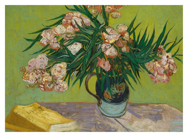 Staklena slika - Vincent van Gogh, Oleanders, reprodukcije (70x50 cm)