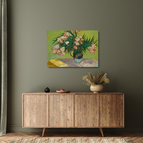 Staklena slika - Vincent van Gogh, Oleanders, reprodukcije (70x50 cm)