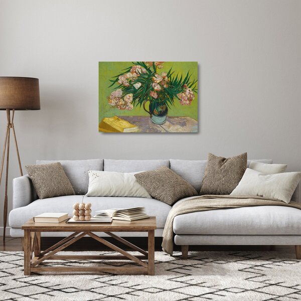Staklena slika - Vincent van Gogh, Oleanders, reprodukcije (70x50 cm)