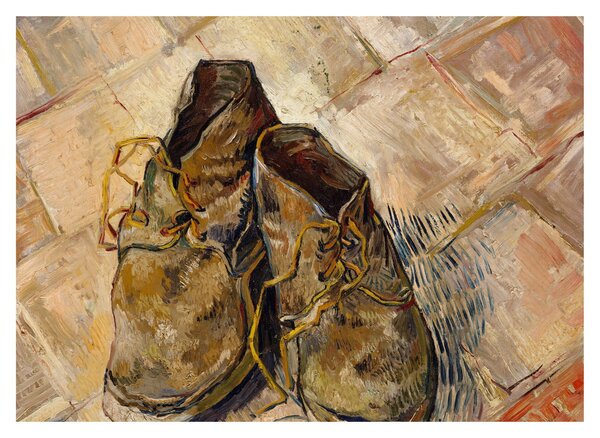 Staklena slika - Vincent van Gogh, Shoes, reprodukcije (70x50 cm)