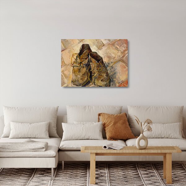 Staklena slika - Vincent van Gogh, Shoes, reprodukcije (70x50 cm)