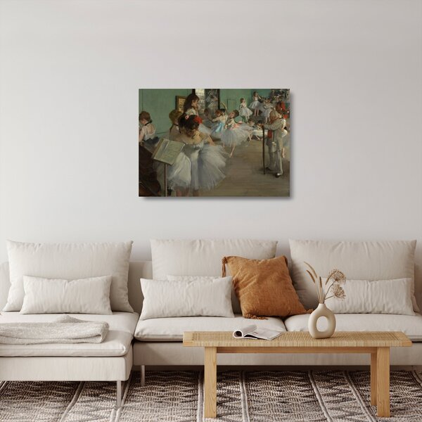 Staklena slika - Edgar Degas, The Dance Class, reprodukcije (70x50 cm)
