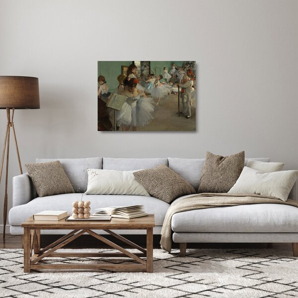 Staklena slika - Edgar Degas, The Dance Class, reprodukcije (70x50 cm)