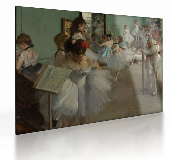 Staklena slika - Edgar Degas, The Dance Class, reprodukcije (70x50 cm)