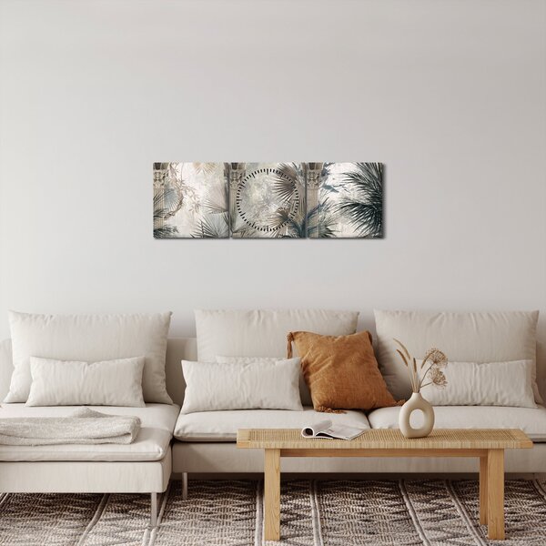 Slika - Stupovi (sa satom) (90x30 cm)