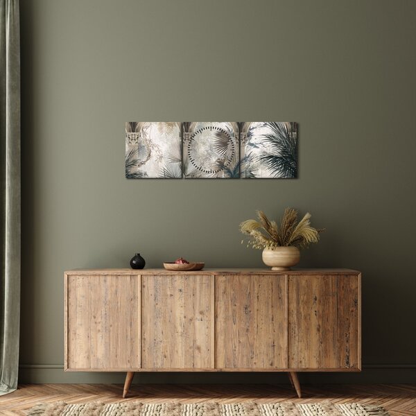 Slika - Stupovi (sa satom) (90x30 cm)