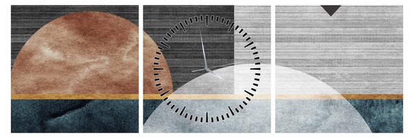 Slika - Oblici i teksture (sa satom) (90x30 cm)
