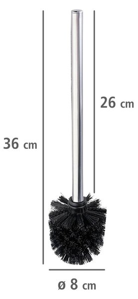 Zamjenska WC četka od nehrđajućeg čelika 4 kom u sjajno srebrnoj boji Ø8cm – Wenko