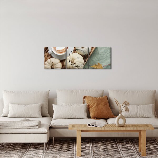 Slika - Jesenska zabava (sa satom) (90x30 cm)