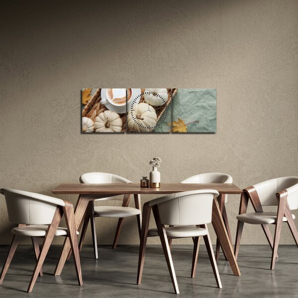 Slika - Jesenska zabava (sa satom) (90x30 cm)