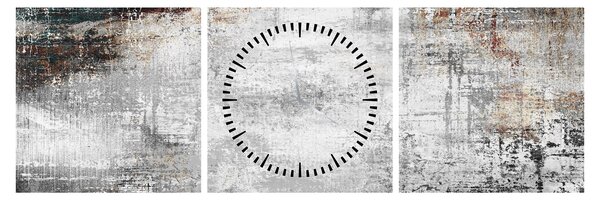 Slika - Apstraktno teksturirano platno (sa satom) (90x30 cm)