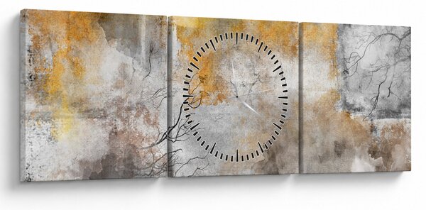 Slika - Apstrakcija (sa satom) (90x30 cm)