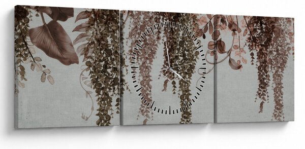 Slika - Biljke (sa satom) (90x30 cm)
