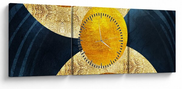Slika - Krugovi (sa satom) (90x30 cm)