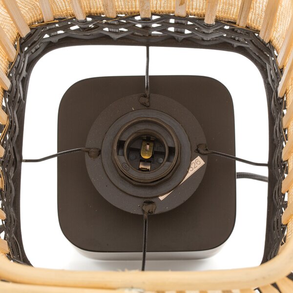 Stolne Lampa Forestier, Bamboo Square S, Crno, Dnevna soba, Bambus, Dizajn