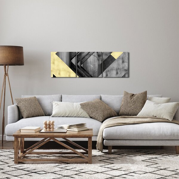 Slika - Teksturirani oblici (sa satom) (90x30 cm)