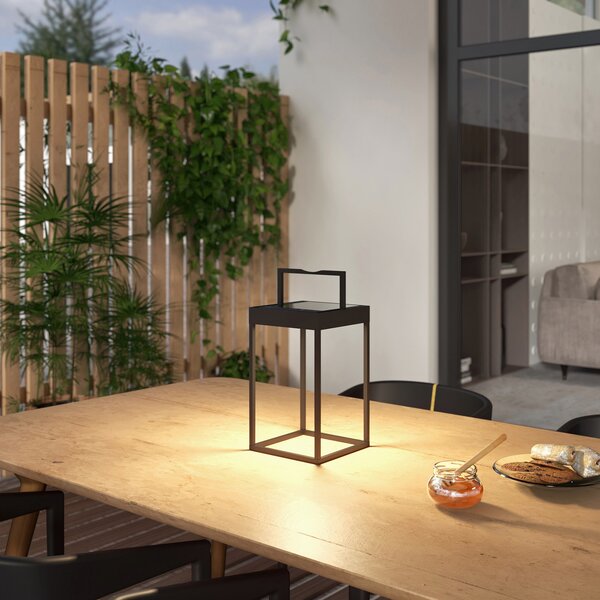 Vanjske Svjetiljka Lucande, Lynzy, prigušiv, Crno, Balkon, Metal, Moderan